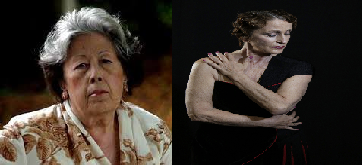 La poetisa Julia Uceda y la bailarina Maribel Gallardo, Medallas de Oro de las Bellas Artes.